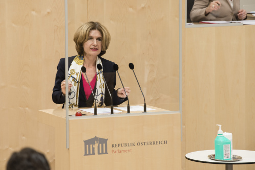 Bundesratsvizepräsidentin Andrea Eder-Gitschthaler (V) am Rednerpult