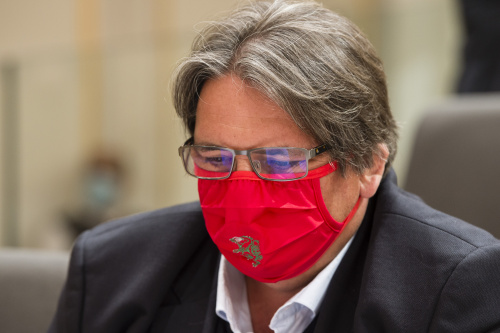 Nationalratsabgeordneter Josef Muchitsch (S) mit Schutzmaske