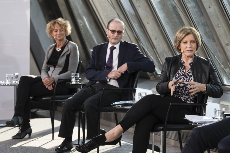 Von rechts: Ingrid Thurnher- ORF III, Thomas Götz - Kleine Zeitung, Eva Linsinger - Profil, Gerald Heidegger - ORF
