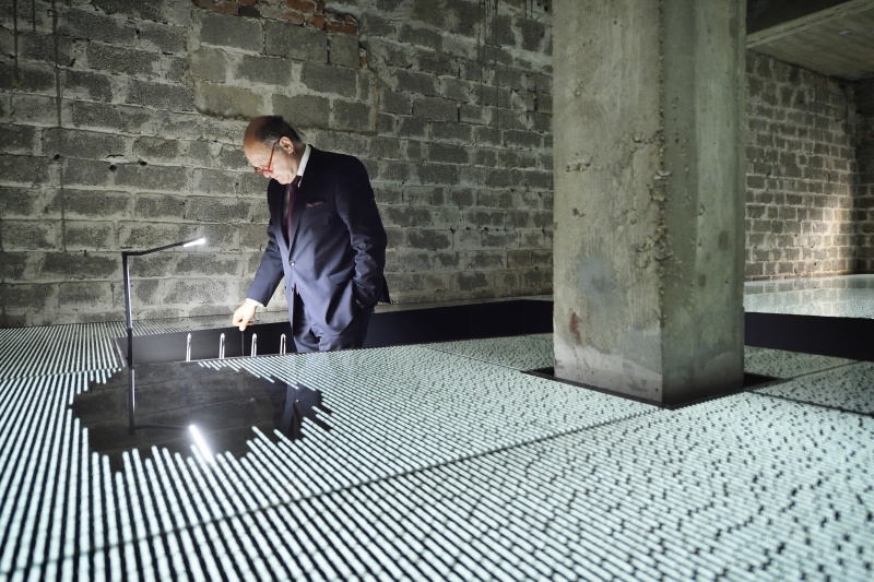 Nationalratspräsident Wolfgang Sobotka (V) am Gelände der KZ-Gedenkstätte Mauthausen