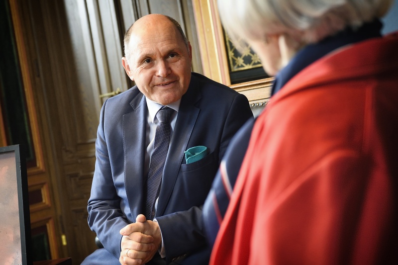 Von links: Nationalratspräsident Wolfgang Sobotka (V), Anneliese Figl