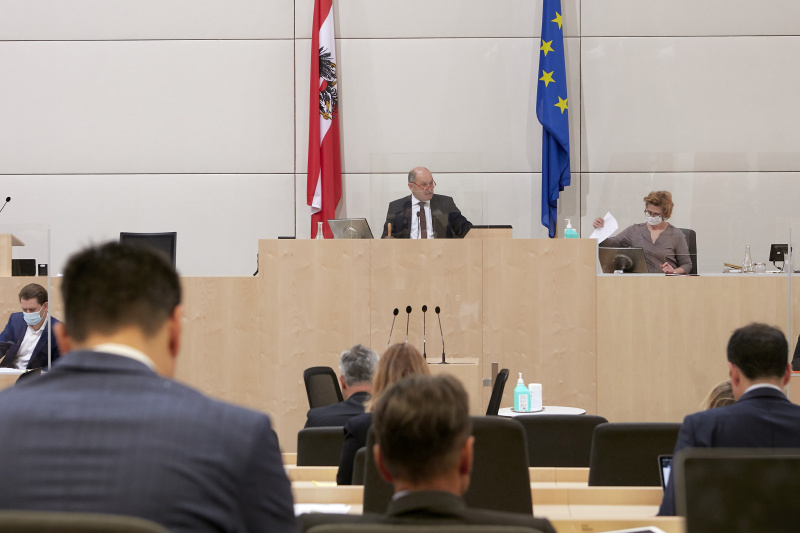 Nationalratspräsident Wolfgang Sobotka (V) am Präsidium