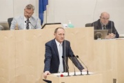 Am Rednerpult: Nationalratsabgeordneter Axel Kassegger (F)