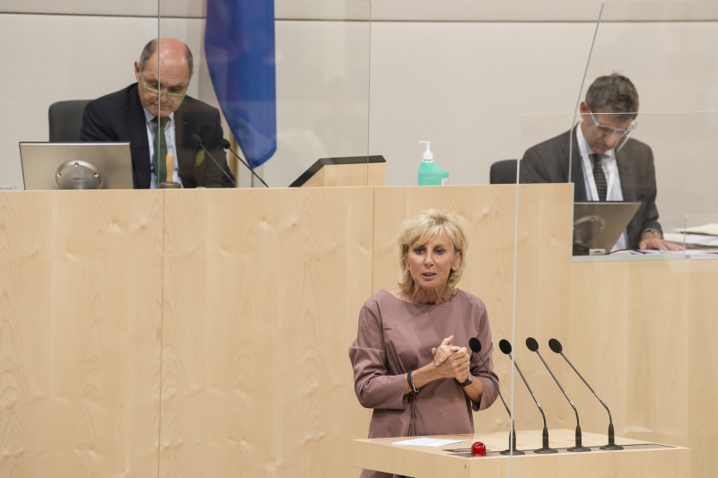 Am Rednerpult: Nationalratsabgeordnete Gabriela Schwarz (V)