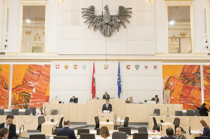 Am Rednerpult: Nationalratsabgeordneter Robert Laimer (S)