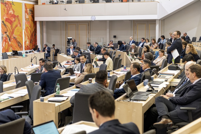 Blick Richtung SitzungsteilnehmerInnen