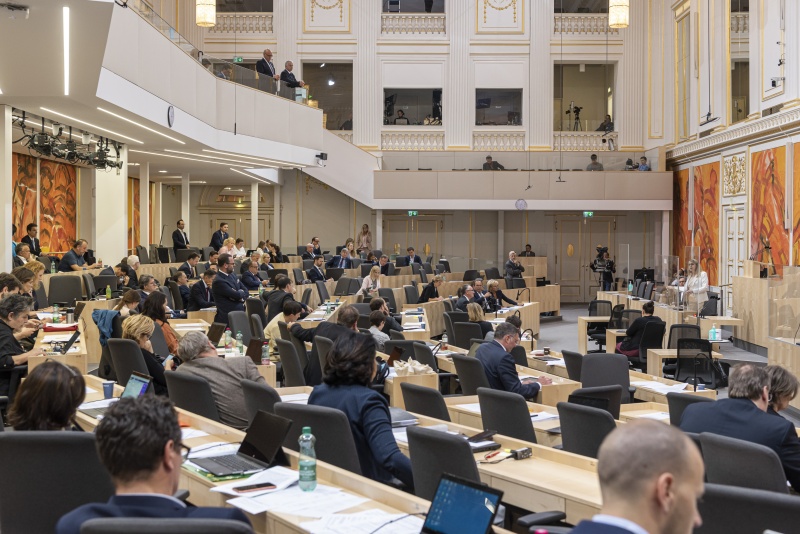 Blick Richtung SitzungsteilnehmerInnen