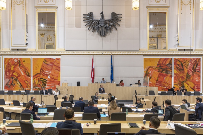 Am Rednerpult: Nationalratsabgeordneter Peter Haubner (V)