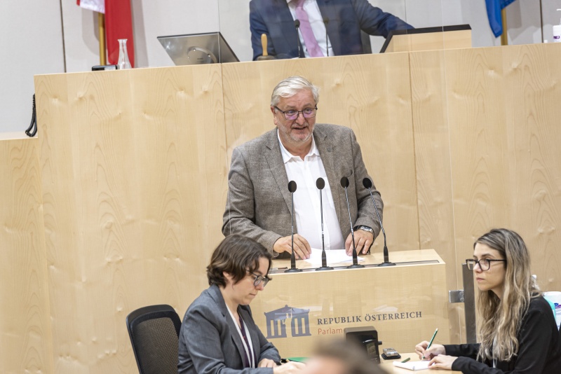 Am Rednerpult: Nationalratsabgeordneter Christoph Matznetter (S)