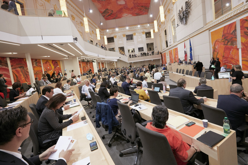 Blick auf das Plenum