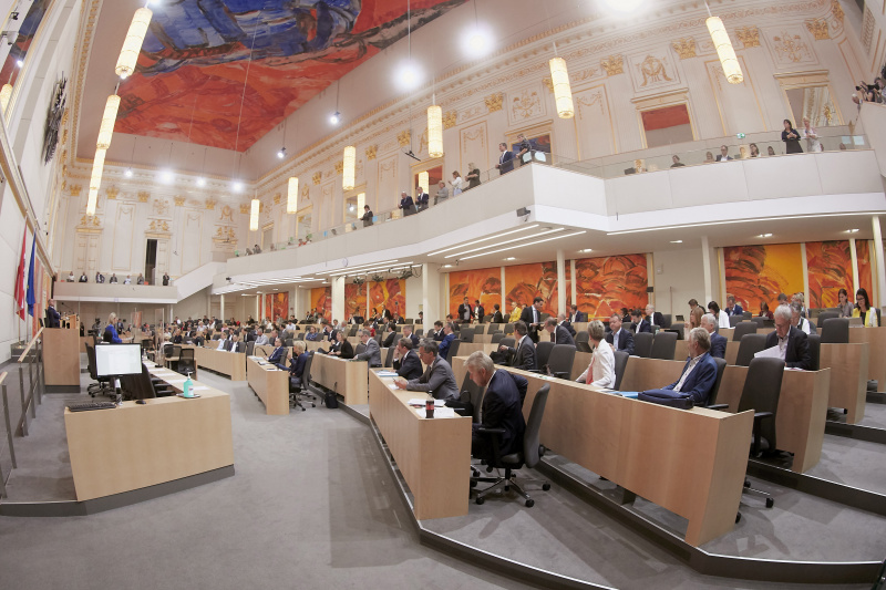 Blick auf das Plenum