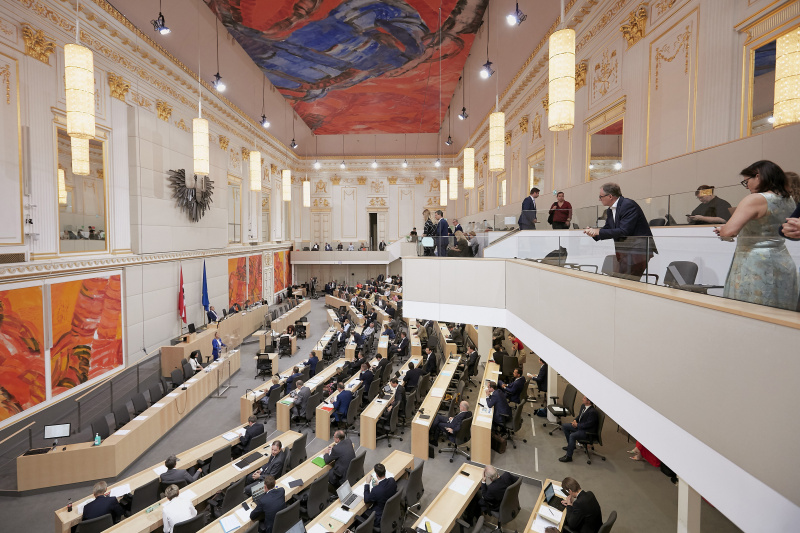 Blick auf das Plenum
