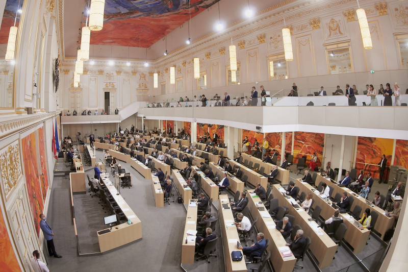 Blick auf das Plenum