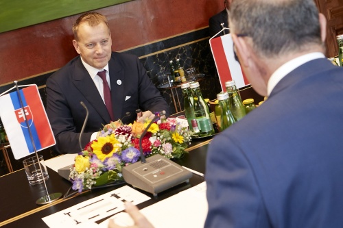 Präsident des Nationalrats der Slowakischen Republik Boris Kollár während der Aussprache