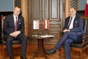 Gespräch der beiden Präsidenten; Von rechts: Nationalratspräsident Wolfgang Sobotka (V), Präsident des Nationalrats der Slowakischen Republik Boris Kollár