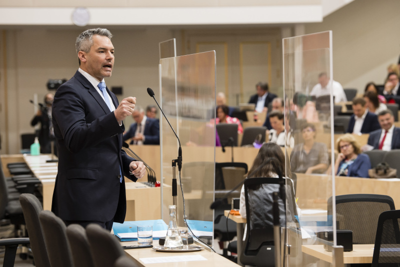 Rede von Innenminister Karl Nehammer (V)