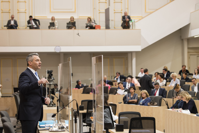 Rede von Innenminister Karl Nehammer (V)