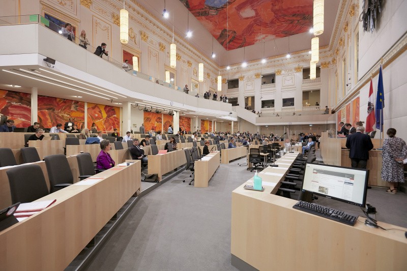 Blick Richtung SitzungsteilnehmerInnen