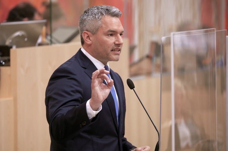 Rede von Innenminister Karl Nehammer (V)