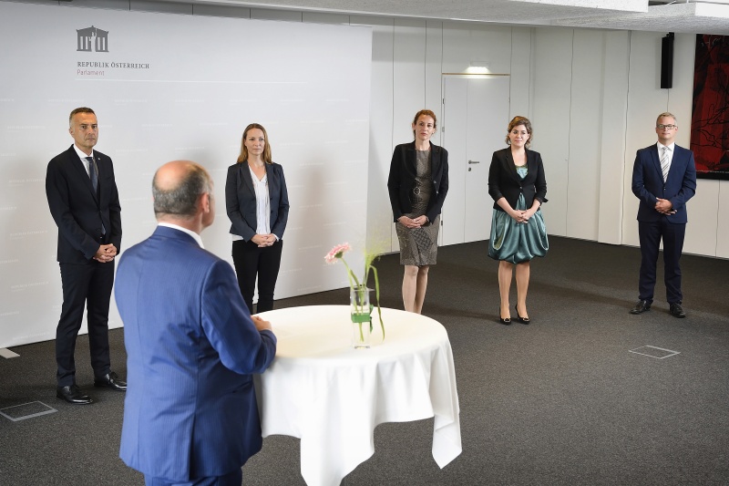 Von links: Karl-Heinz Grundböck, Susanna Enk, Angelika Hable, Magdalena Greiner, Dietmar Nestlang