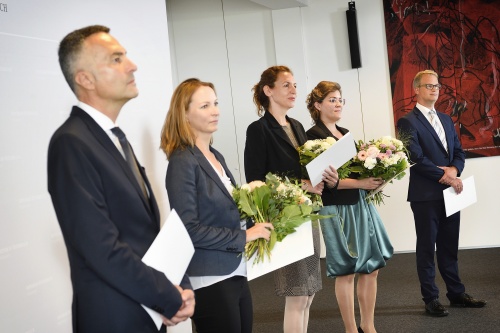 Von links: Karl-Heinz Grundböck, Susanna Enk, Angelika Hable, Magdalena Greiner, Dietmar Nestlang
